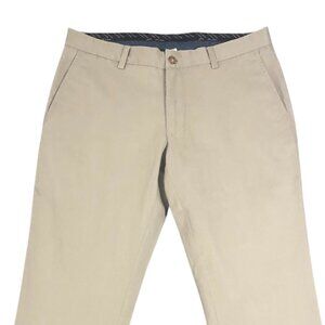 Jos A Bank 1905 Khaki Chino Pants Mens 35x32 Stretch Classic Fit Casual